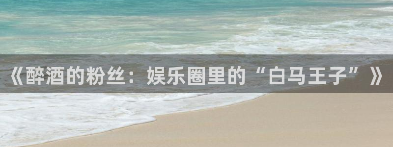 永信贵宾会官网217：《醉酒的粉丝：娱乐圈里的“白马王子”》